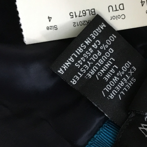 NWT JCREW double serge wool pencil skirt in teal 4 - Picture 6 of 7